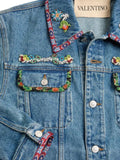 Valentino Garavani embroidered denim jacket