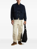 Woolrich twill-weave patch-pocket bomber jacket