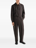 LEMAIRE light zipped blouson in dry silk