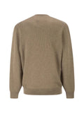 Brunello Cucinelli ribbed-knit cotton-insert sweater