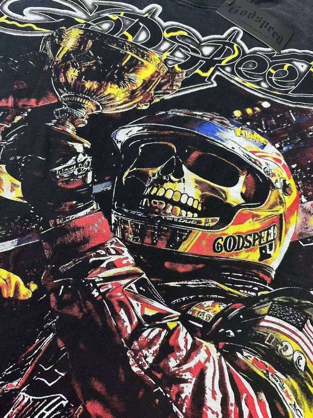 Godspeed Racer Skull Graphic T-Shirt